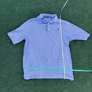 Ralph Lauren Polo Golf Blue Striped Shirt Size Large Men’s